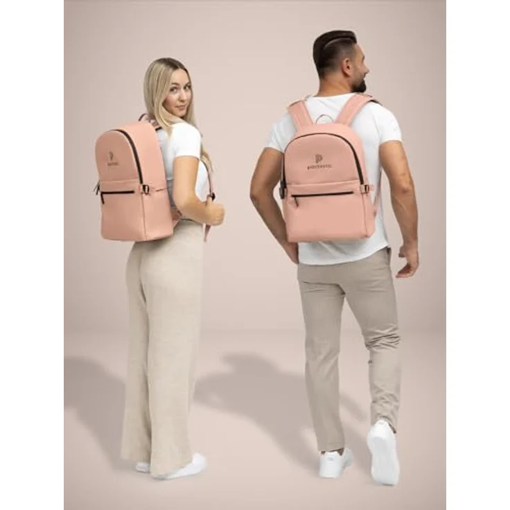 Pactastic Urban Collection Rucksack 44 cm Laptopfach rose – Bild 3