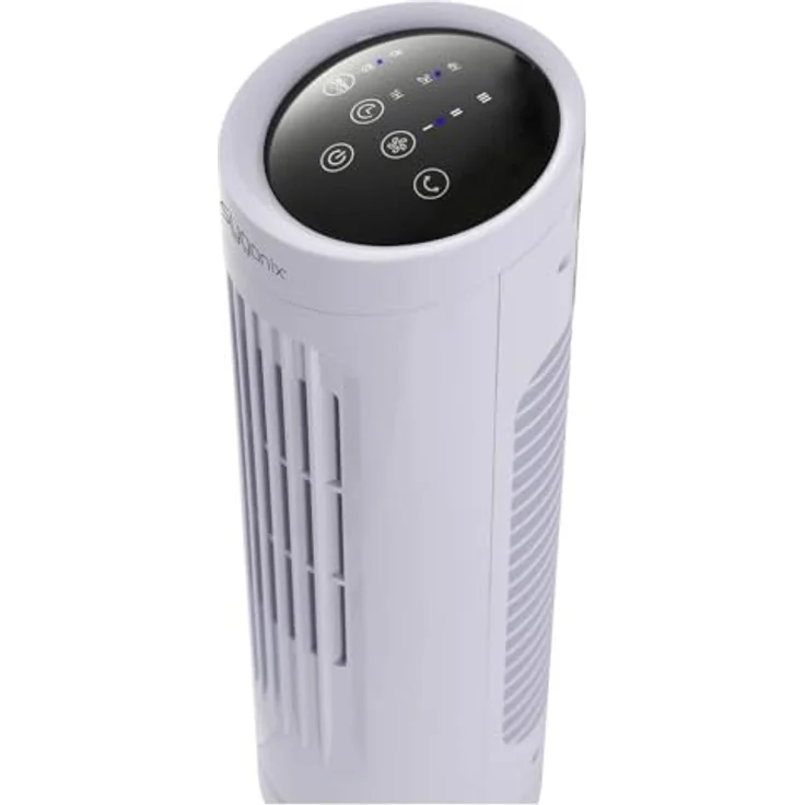 sygonix Turmventilator 20 W, 3 Geschwindigkeiten, oszillierend, Timer bis 7 Std., LED-Kontrollleuchte, Weiß – Bild 4