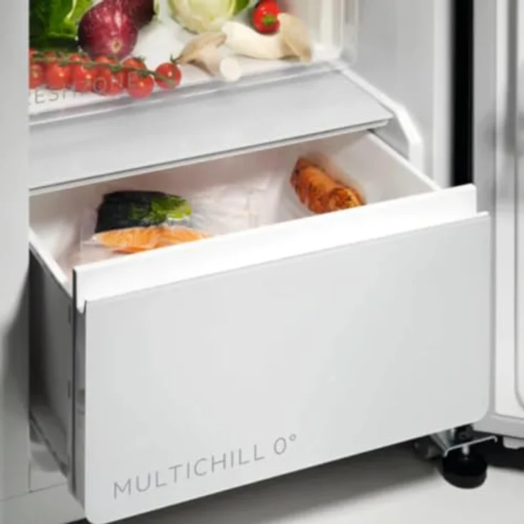 AEG ORX9V351DU Side by Side Kühlschrank, 1770 mm, 572 L, TwinTech® mit NoFrost, Edelstahl-Look mit grauen Seiten – Bild 4