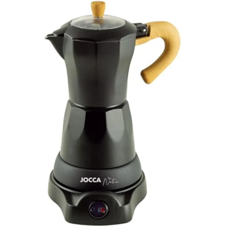 Jocca Espressomaschine Nature Line, elektrische Kaffeekanne für 6 Tassen, Warmhaltefunktion, 480W, schwarz – Bild 1