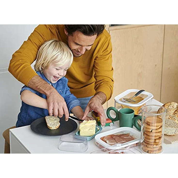 Mepal – Käsedose Modula schwarz – 2000 ml Aufbewahrungsbox mit Deckel für Käsestücke und -scheiben im Kühlschrank – Frischhaltedose mit Anti-Kondensationseinsatz – Luftdicht & spülmaschinenfest – Bild 4