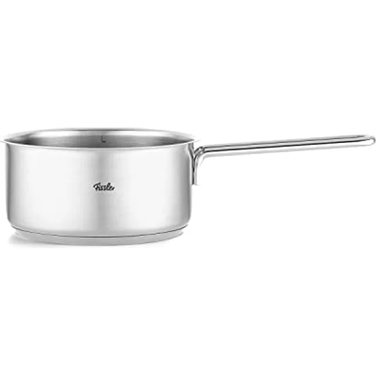 Fissler Pure Collection / Edelstahl-Stielkasserolle (Ø 16 cm, 1,4L) inkl. Schüttrand, Innenskalierung - Induktion, Groß – Bild 2