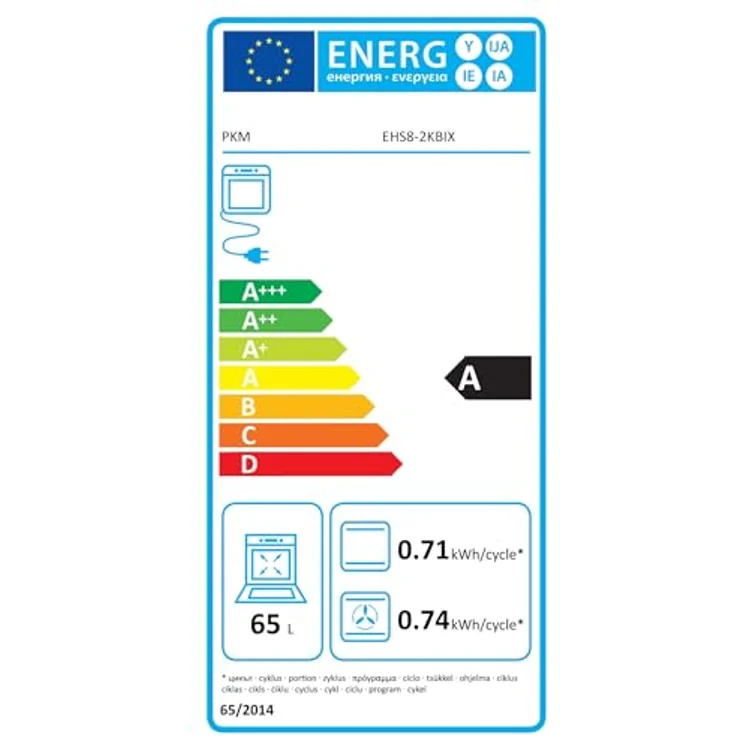 PKM Einbauherdset EHS8-2KBIX, 9 Backofenfunktionen, Touch Control, Energieeffizienzklasse A, Glaskeramikkochfeld mit Bräterzone – Bild 3