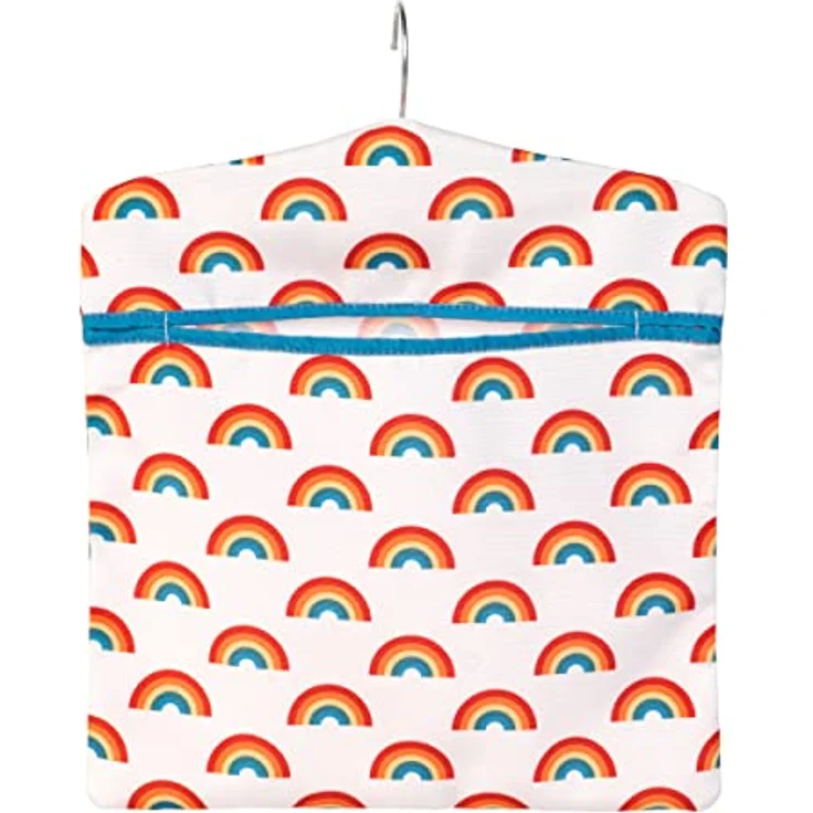 Beldray LA081544EU7 Regenbogen Wäscheklammerbeutel Mit Haken - für bis zu 50 Wäscheklammern, wiederverwendbarer, Wasserdicht Klammerbeutel, tragbarer, Einsatz im Innen- und Außenbereich, 33 x 30cm – Bild 4