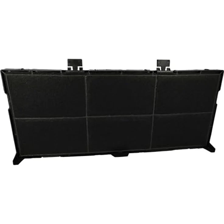 vhbw Aktivkohlefilter für Bosch DFL064W53, DED4652XMK00, DFR067A50 Dunstabzugshaube - Aktivkohle / Kunststoff / Filz-Vlies, schwarz – Bild 1