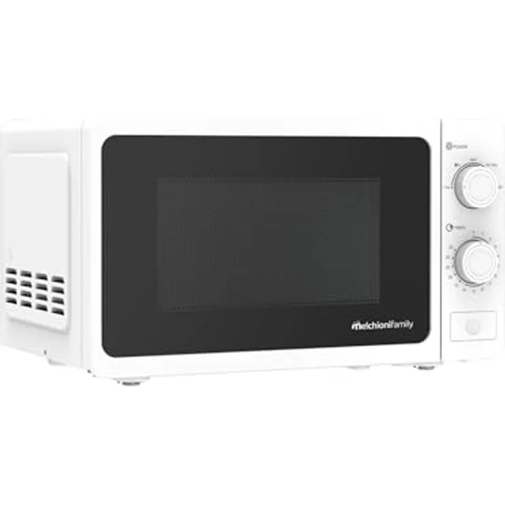 Melchioni Family Mikrowelle mit Grill 20 l, kleine Mikrowelle 800 W, Timer 1-35 Minuten, kompaktes Design – Bild 2