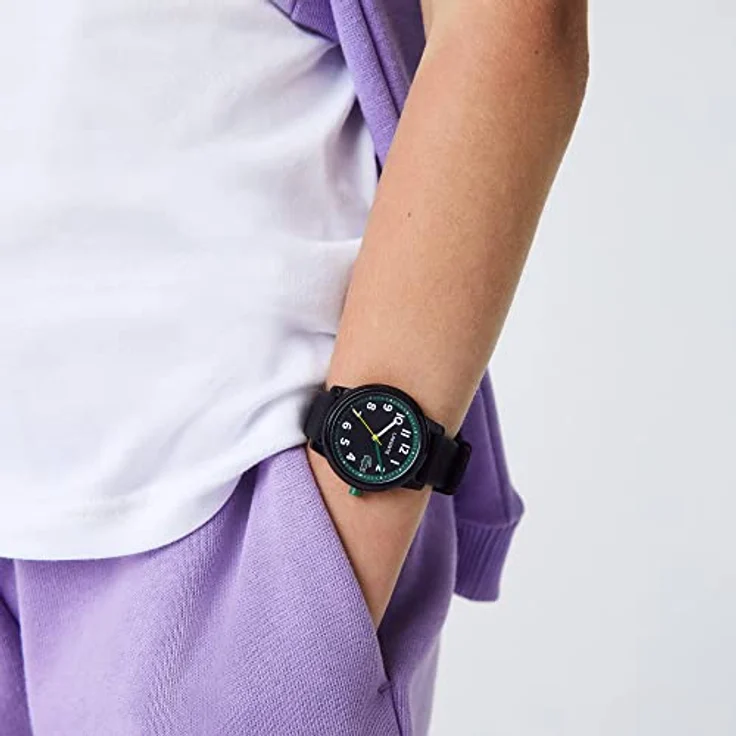 Lacoste Analog Quarzuhr für Kinder mit Schwarzes Silikonarmband - 2030042 – Bild 4