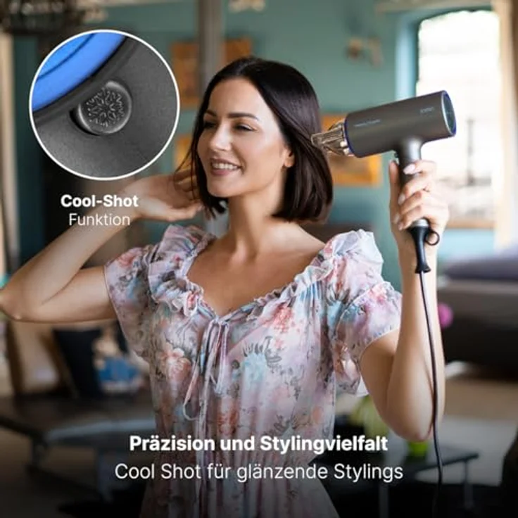 ProfiCare Profi-Care HT 3073 Blau, Silber-Grau zum schnellen Trocknen der Haare, mehr Volumen oder Schwung – Bild 4