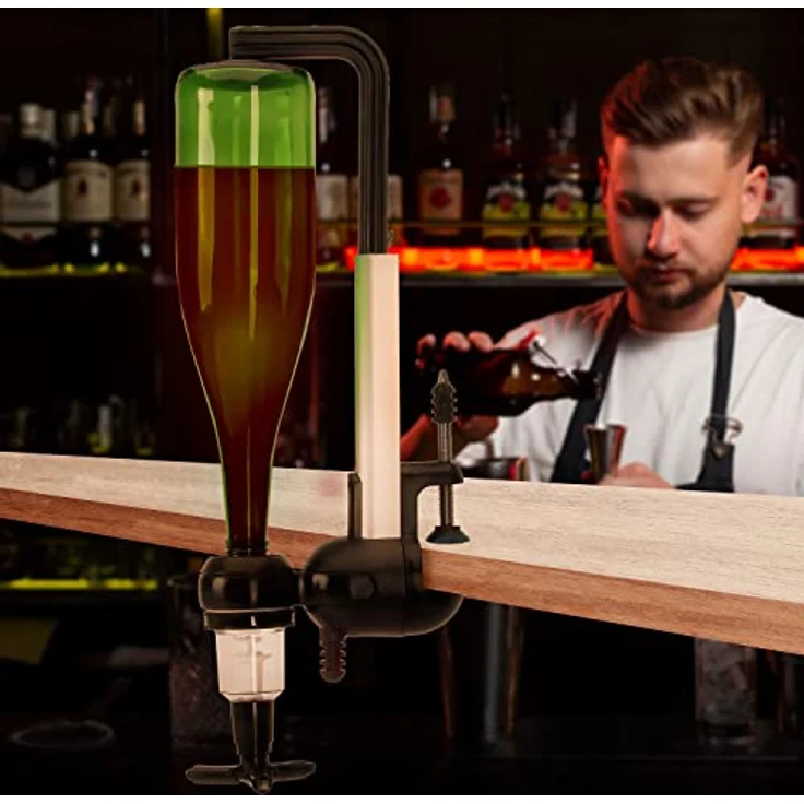 GOODS+GADGETS Bar-Butler für Spirituosen, 4cl Getränkespender mit einfacher Flaschenhalterung, leicht zu reinigen und zu montieren – Bild 4