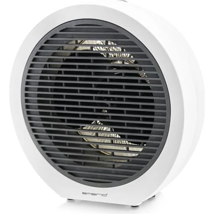 Emerio Heizlüfter FH-109947, 2000W für Räume bis 15 m², 2 Heizstufen, einstellbarer Thermostat, Ventilatorfunktion, Kippschutz