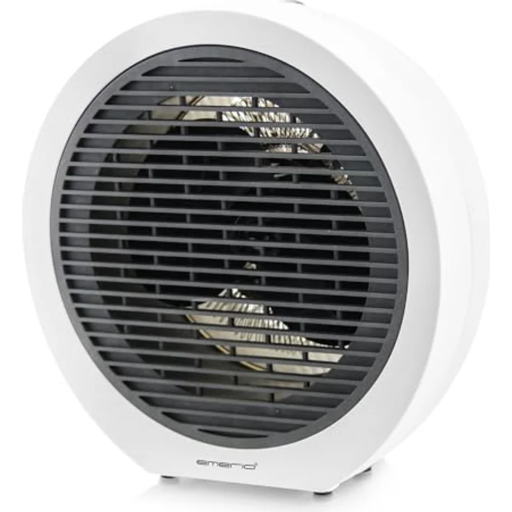 Emerio Heizlüfter FH-109947, 2000W für Räume bis 15 m², 2 Heizstufen, einstellbarer Thermostat, Ventilatorfunktion, Kippschutz – Bild 1