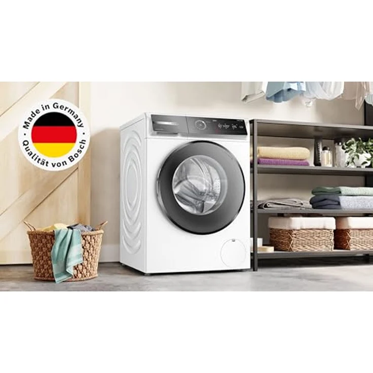 Bosch WGB254031, Serie 8, Smarte Waschmaschine 10 kg, 1400 U/min, Made in Germany, Fleckenautomatik, Iron Assist reduziert Knitterfalten, 4D Wash System, Mini Load, schneller waschen mit Speed Perfect. – Bild 2