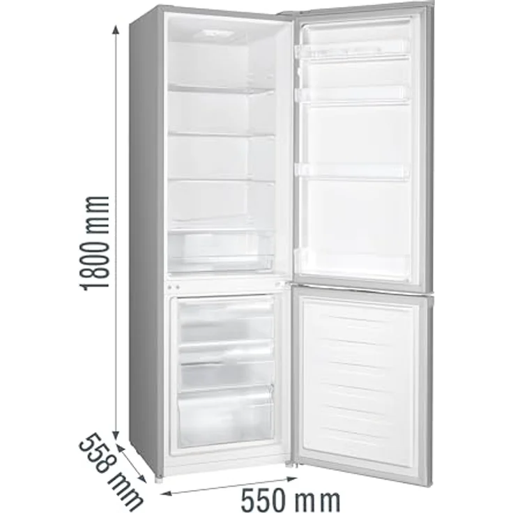 Gorenje RK418DPS4l Kühl-/Gefrierkombination, 268 Liter, Grau – Bild 3