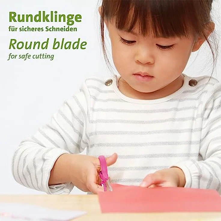 Westmark Bastelschere für Kinder – Bunte Kinderschere mit abgerundeter Spitze ideal für das Schneiden von Kunststoff, Papier, Pappe – rostfreier Edelstahl, PP – Bild 4