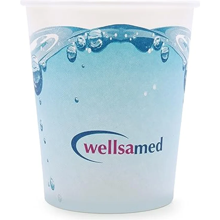wellsamed 144977 100 Stück Einwegbecher Pappbecher Trinkbecher Becher Papierbecher Einweg Papier 0,18 Liter Motiv: Bubble, Polymerbeschichtet – Bild 2