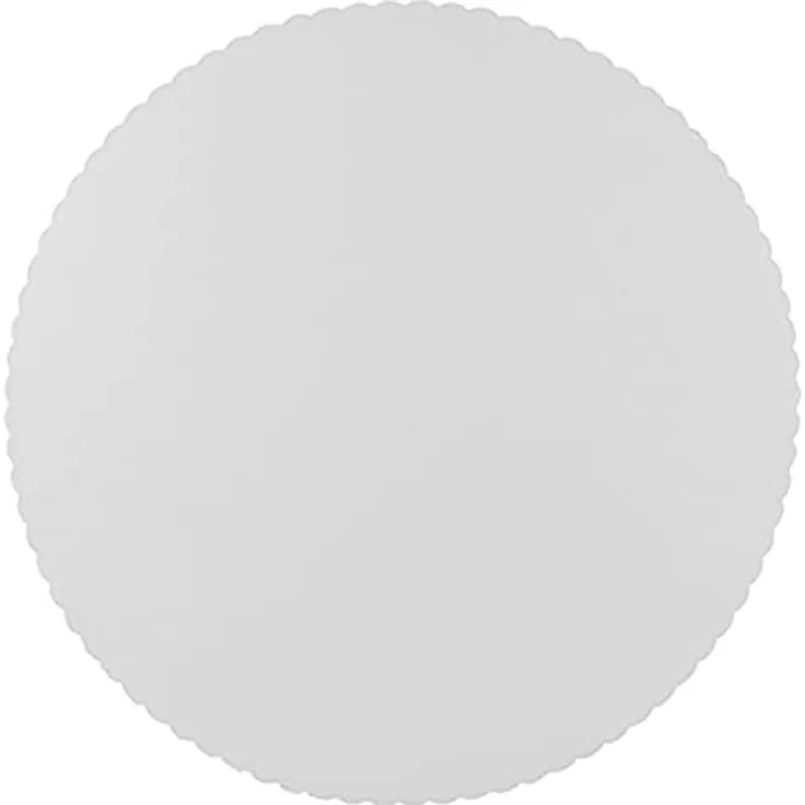 100 Tortenunterlagen, Pappe "Pure" Rund Ø 30 cm Weiss Mit Gezacktem Rand