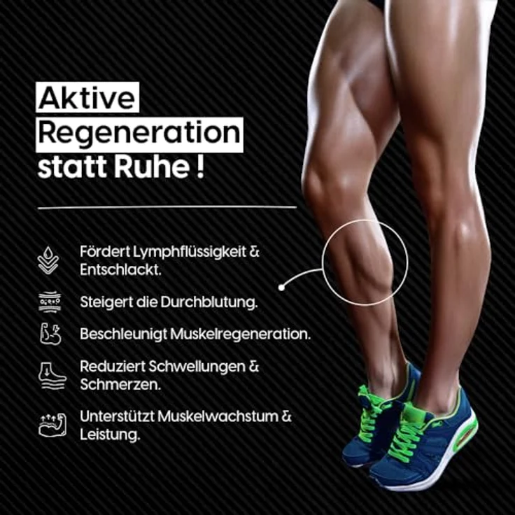 STARKFELD STARKBOOTS Recovery Boots – Lymphdrainage & Beinmassagegerät, 40-200 mmHg, für Venenrückfluss & Wassereinlagerungen, ideal bei Lipödem, Größe L – Bild 4