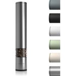 LARS NYSØM Salz Pfeffer Mühle Manuell groß (28,8cm) mit einstellbarem Keramik-Mahlwerk von grob bis fein I Design Gewürzmühle (1 Stück) (Stainless Steel)