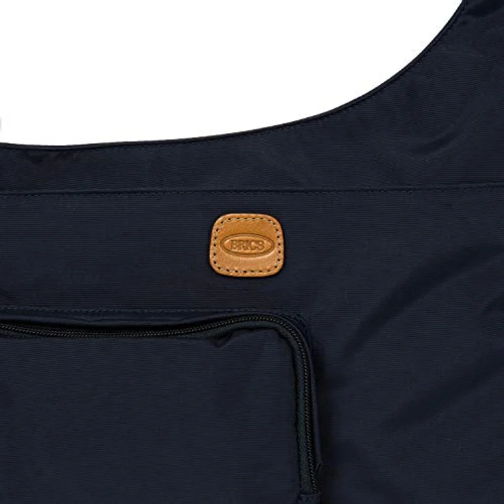 Bric's X-Bag Damentasche 42732, Umhängetasche aus strapazierfähigem Material mit Lederdetails, Blau – Bild 7