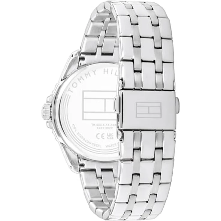 Tommy Hilfiger Quarzuhr KIDS 1720048, Armbanduhr analog mit Edelstahlarmband, schwarz-silber, wasserdicht bis 10 bar, ideal als Geschenk – Bild 3
