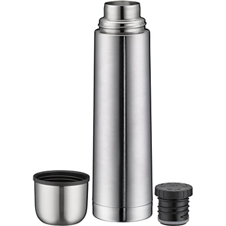 alfi 5457.205.075 Isolierflasche IsoTherm Eco, Edelstahl mattiert, 0,75 Liter, Drehverschluss, 12 Stunden heiß, 24 Stunden kalt, BPA-Free – Bild 4