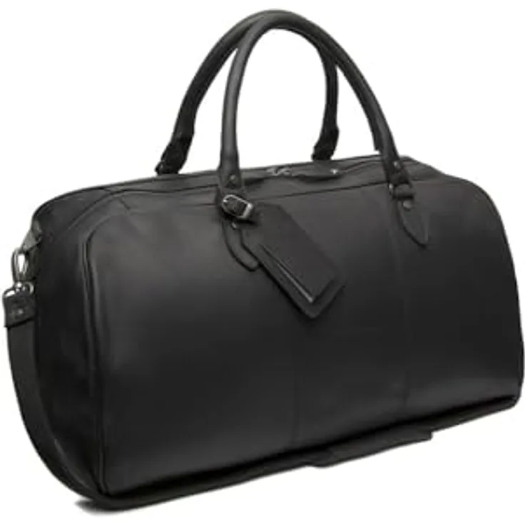 The Chesterfield Brand William Weekender Reisetasche, 100% Leder, 53 cm, schwarz