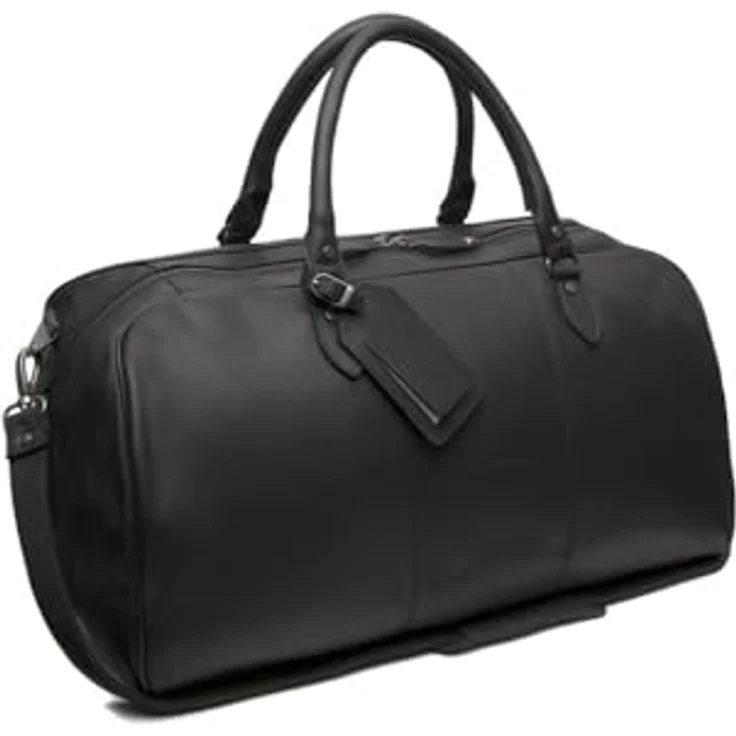 The Chesterfield Brand William Weekender Reisetasche, 100% Leder, 53 cm, schwarz – Bild 1