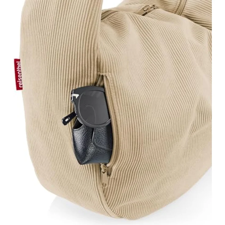 reisenthel Moonbag Schultertasche, beige, 48 cm x 14 cm x 33 cm, 100% Polyester – Bild 6