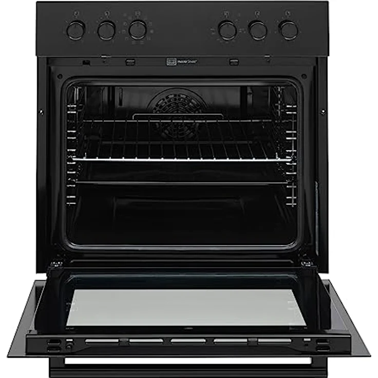 Telefunken ECHS65A-B2 Einbauherd-Set, Elektro-Herd-Kochfeld-Kombination mit 65 Liter Backofen, Grill und Umluft, 4-Zonen rahmenloses Glaskeramik-Kochfeld, Hot Air Shield, Edelstahl, 60 cm – Bild 5