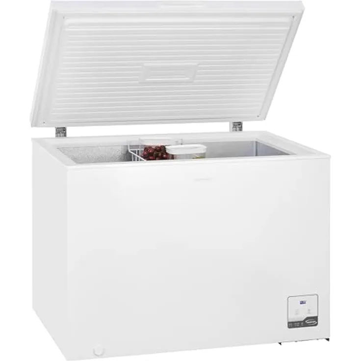 Exquisit Gefriertruhe GT300-050C, 292 Liter, Kühlfunktion, 4-Sterne-Gefrieren, Alarm-Funktion, LED-Display, weiss