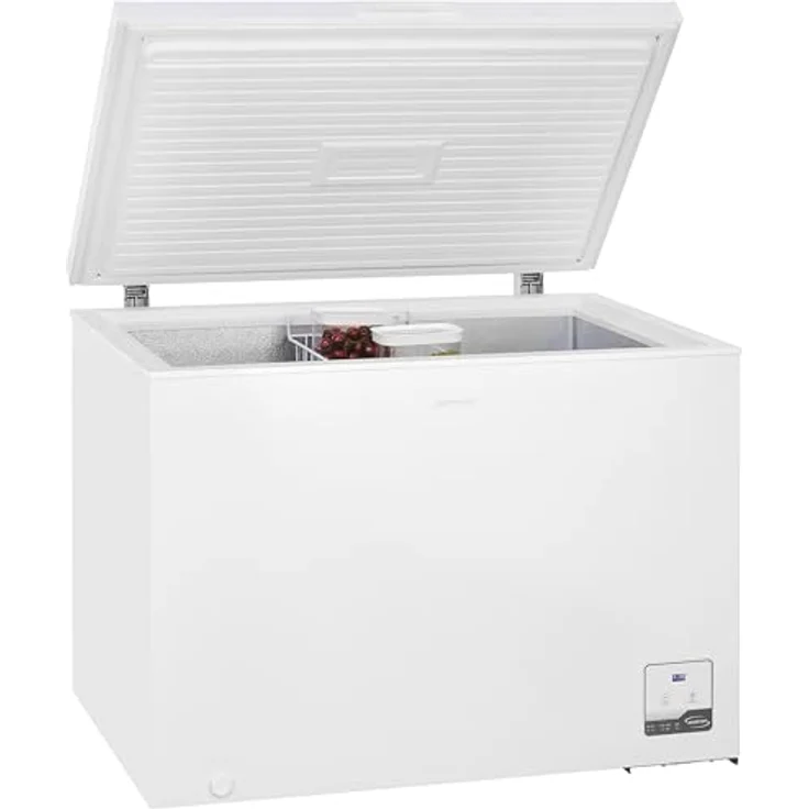 Exquisit Gefriertruhe GT300-050C, 292 Liter, Kühlfunktion, 4-Sterne-Gefrieren, Alarm-Funktion, LED-Display, weiss – Bild 1