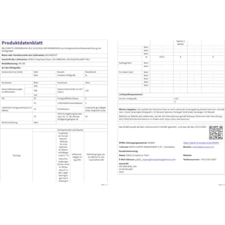 Bauknecht K55R1 112W Kühlschrank, 128l, Energieeffizienzklasse C, 37 dB(A), ohne Gefrierfach – Bild 5