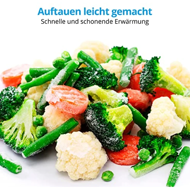 MEDION MD 15501 4 in 1 Mikrowelle mit Grill (25 Liter, 900 Watt, 1100 Watt Grill, 2500 Watt Heißluft, 10 Automatik-Programme) silber – Bild 5