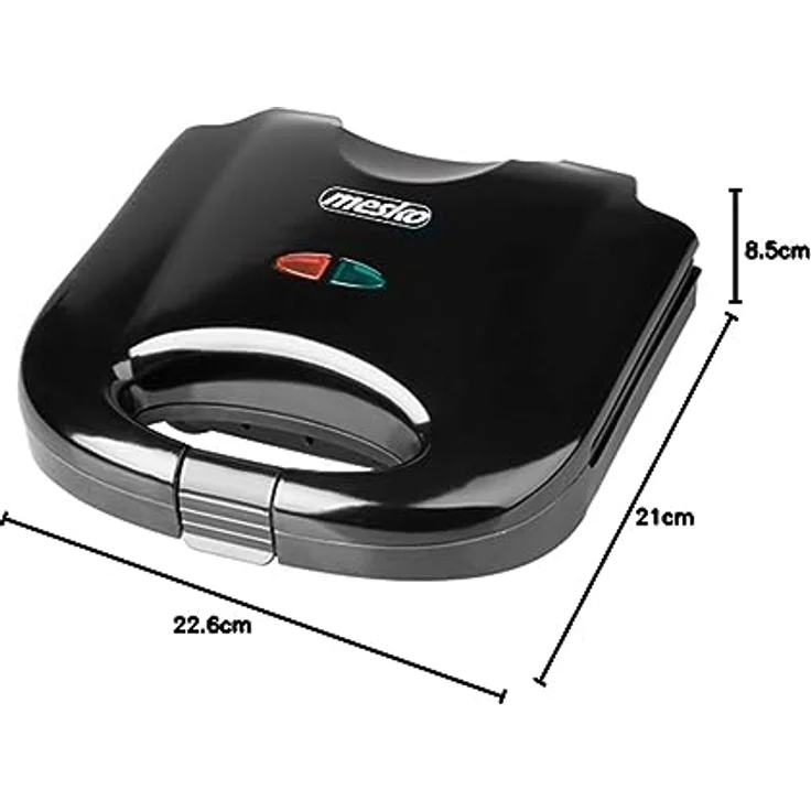 Mesko Sandwich-Maker 750 W, Schwarz, Mehrfarbig, Einheitsgröße – Bild 11