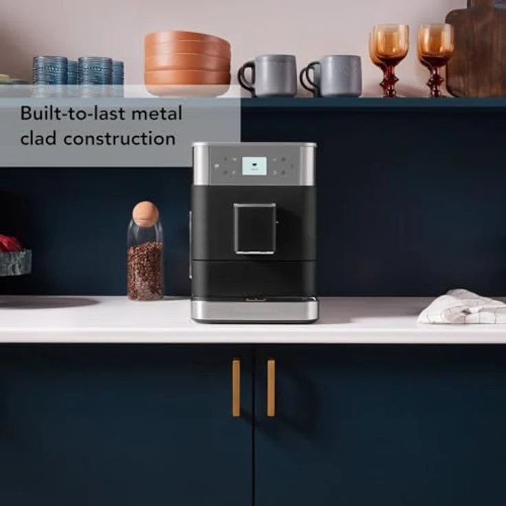 KitchenAid Kaffeevollautomat Maschine I KF6 I Heißgetränke von Espresso bis Cappuccino I mit 15 voreingestellten Getränken, automatischem Aufschäumen und Erwärmen von Milch (Schwarz) – Bild 5