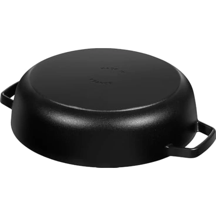 Staub Bräter mit Chistera, Induktionsgeeignet, Gusseisen, Schwarz, 24 cm, 1 Einheiten – Bild 6