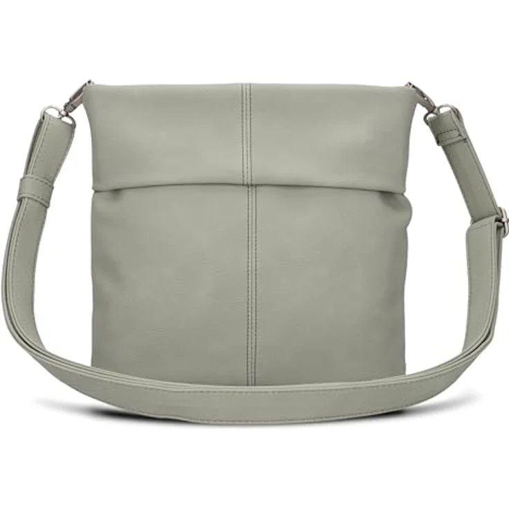 Zwei Mademoiselle.M Schultertasche 25 cm, elegante Umhängetasche für Damen, Schwarz – Bild 4