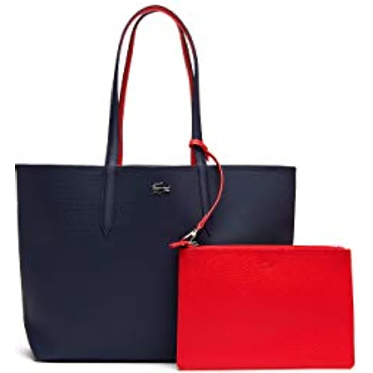 Lacoste Shopper Anna Shopping Bag 2142, Zweifarbiger Shopper zum Wenden, Platz für A4-Unterlagen, inkl. Reißverschlussetui & Schlüsselhalter – Bild 2