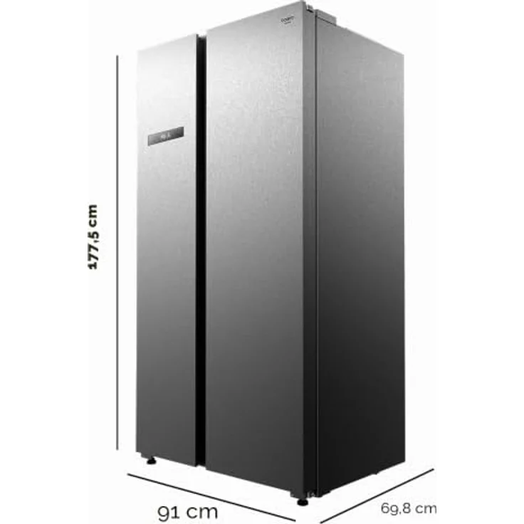 Cecotec Bolero CoolMarket SBS 592 Inox, Amerikanischer Kühlschrank 2 Türen, 592 Liter, Invertermotor, Nicht-Frost, Ultraschnelles Einfrieren, Energieeffizienzklasse E – Bild 4