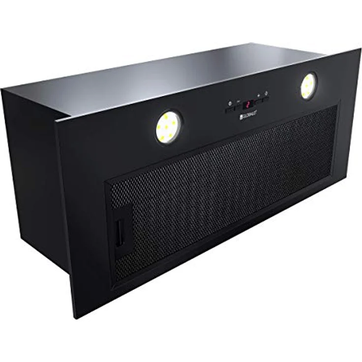 GLOBALO Einbau-Dunstabzugshaube, Unterschrank Küche Stahl Serie Laizeno 70.1 schwarz, 580 m3/h, LED-Beleuchtung, Sensorsteuerung – Bild 3