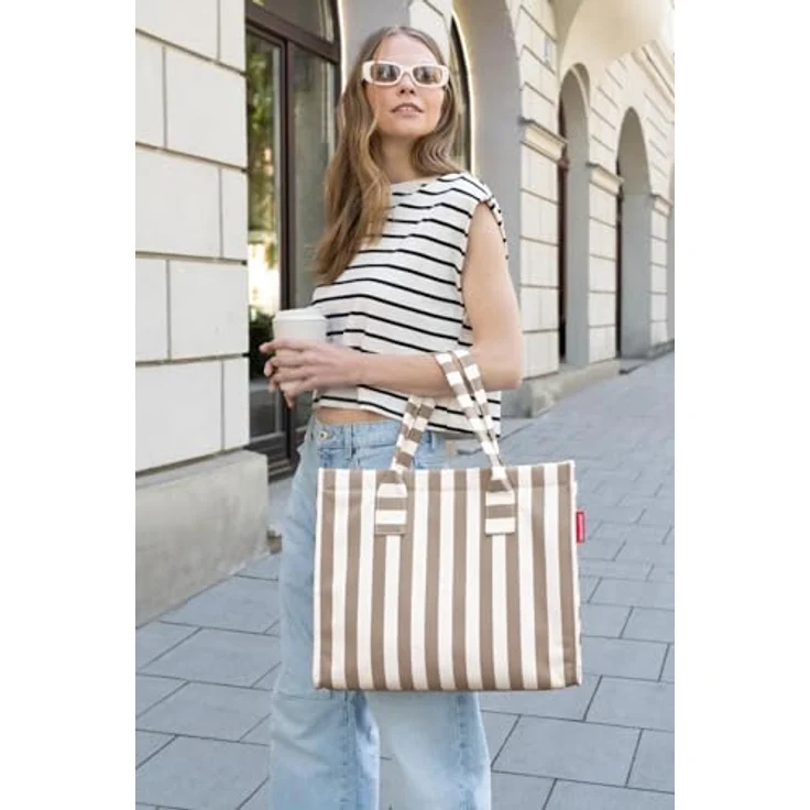 reisenthel Daily Shopper Shopper Tasche 42 cm, braun, 100% Polyester, 42 cm x 17 cm x 35 cm – Bild 3