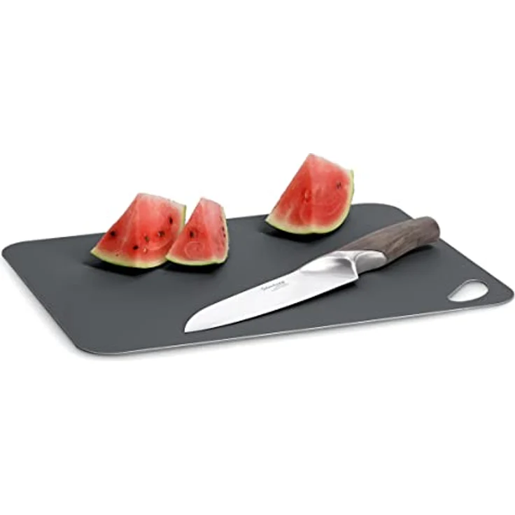 Zeller 26156 Schneidematten-Set, 2-TLG. Kunststoff, anthrazit/hellgrau, ca. 38x29 cm, Schneidebrett, spülmaschinenfest – Bild 5