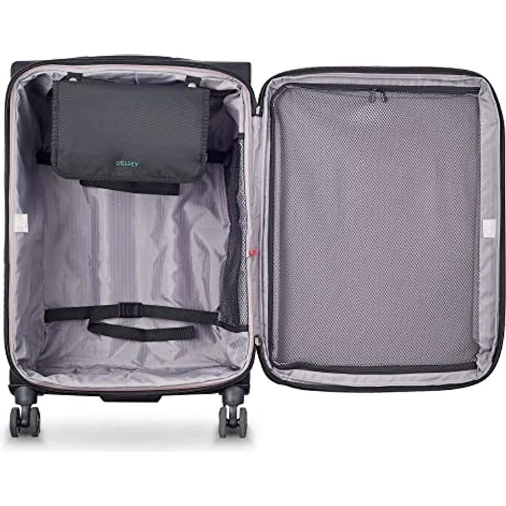 DELSEY PARIS - HELIUM DLX - Großer erweiterbarer Weichschalenkoffer - 71x45x33 cm - 84 Liter - L - Schwarz – Bild 5