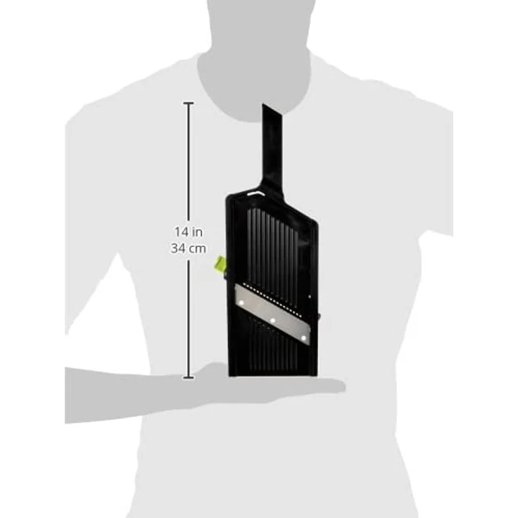 IBILI Gemüsereibe-Set 32 cm 2-teilig, Edelstahl, schwarz-grün-Silber, 32 x 12 x 5 cm, 2-Einheiten – Bild 3
