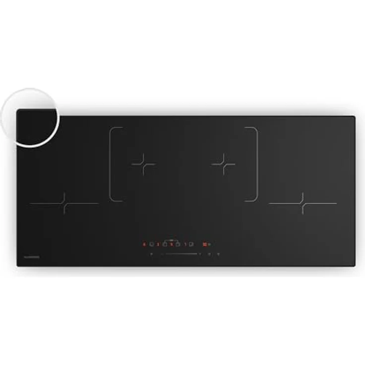 Klarstein Velaire Induktionskochfeld 90cm, 4-Zonen Kochfeld mit 7000W Boost, Touch-Slider, Timer, Kindersicherung, Restwärmeanzeige, Flex-Zonen, Schwarz, Einbau Induktionsherd – Bild 1