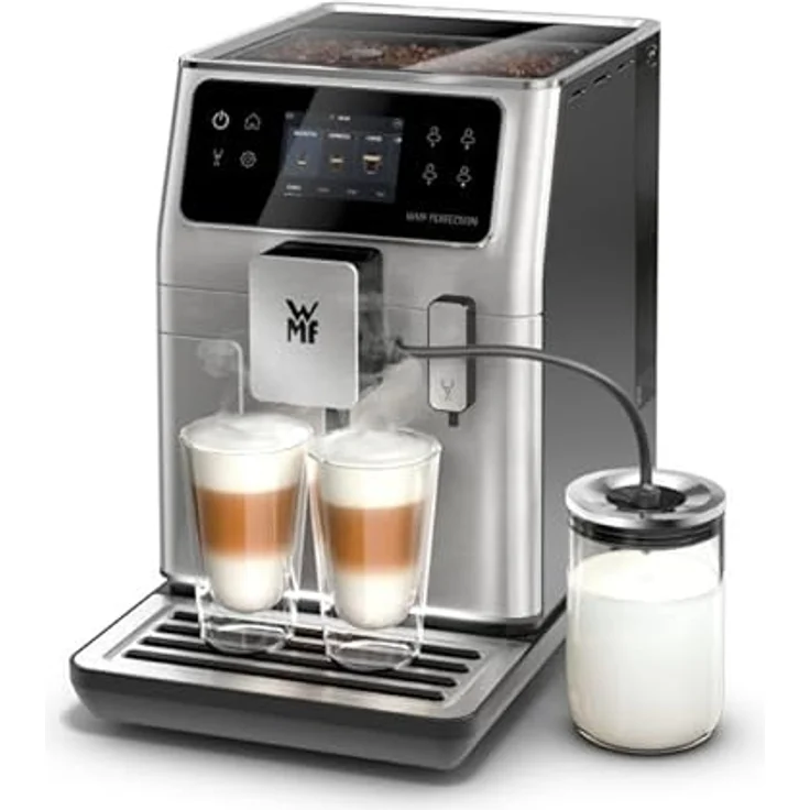 WMF Perfection Glas Milchbehälter 0,6l, Zubehör Perfection Kaffeevollautomaten der Serie 600, einfache Milchzubereitung, Handhabung, Aufbewahrung Milch, leichte Reinigung – Bild 4