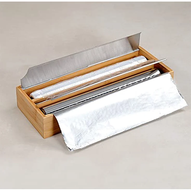 Kesper | Folienspender, Material: Bambus, Metall, Maße: 33.2 x 13 x 5.5 cm, Farbe: Braun | 58042 13 – Bild 2