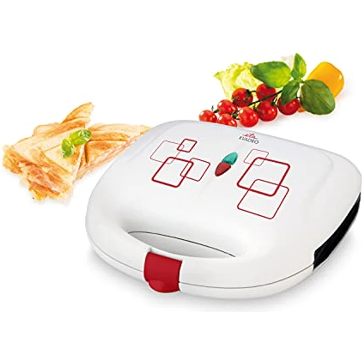 ETA Sandwichmaker Kvadro - 700W, Weiß mit Anti-Haftbeschichtung und Sicherheitselementen – Bild 2