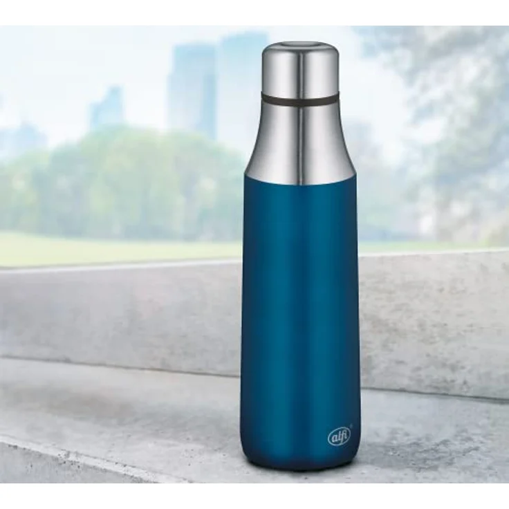 alfi City Bottle Isolier-Trinkflasche, Edelstahl, Blau, 500ml – Bild 2