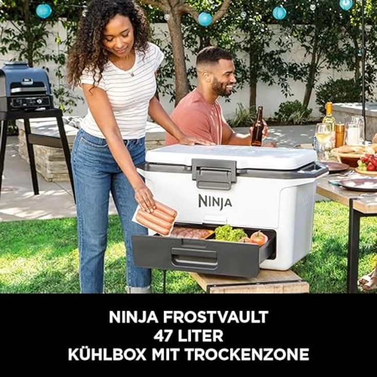 NINJA FrostVault Dampfgarer FB151EUWH, 47L Kühlbox mit hoher Isolierleistung, bis zu 6 Tage Eis-Kühlung, transportable Tragegriffe – Bild 2